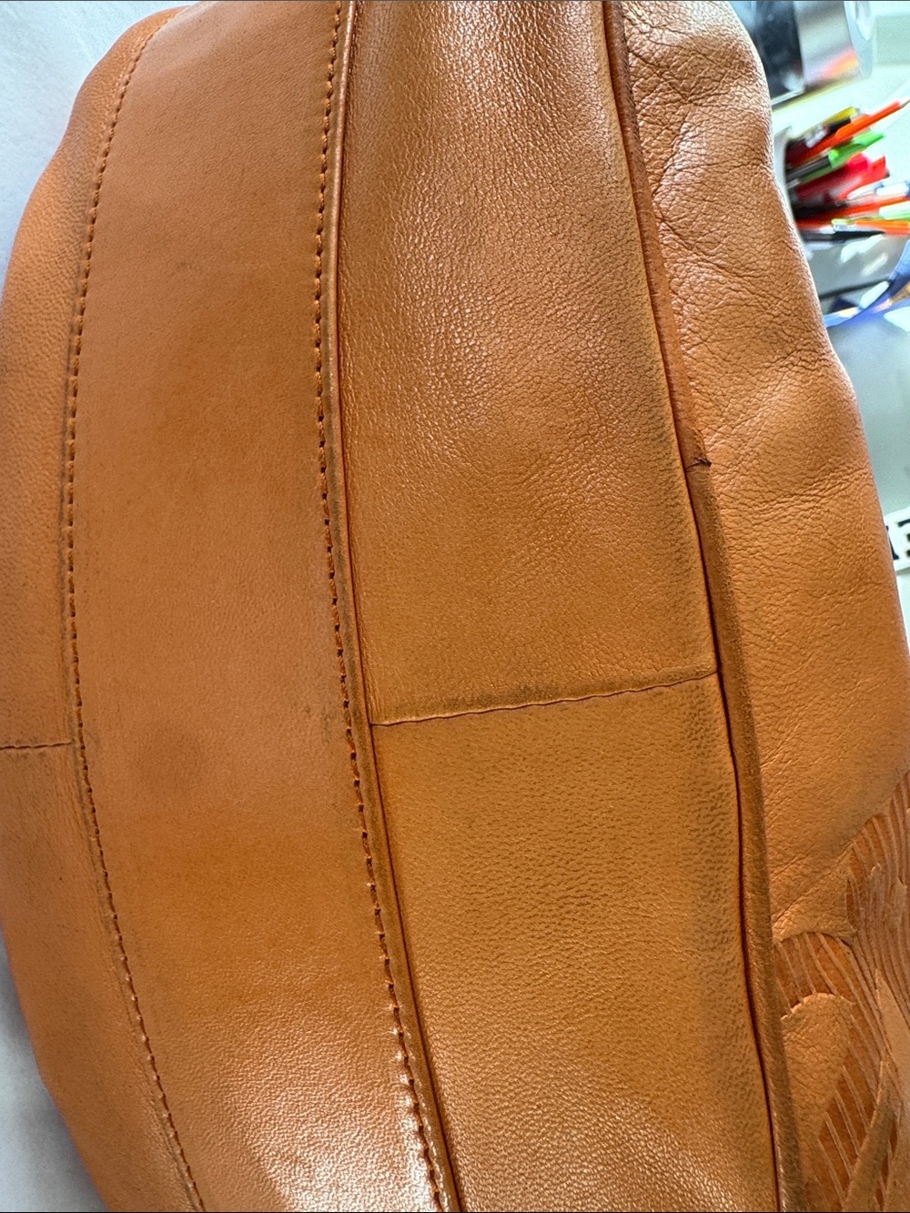 Vintage Loewe Leather Shoulder Bag - Picture 4 of 16